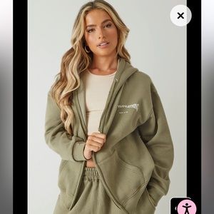 Pretty Little Thing Oversized Zip Up Hoodie